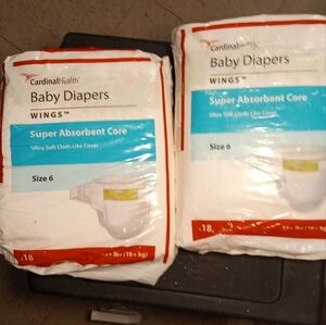 Baby Diapers Size 6 - White